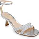 Jewel Badgley Mischka Hayzel Metallic Kitten Heel Sandal 11