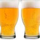 USA Made Nucleated Tulip Pint Glasses for Better Head Retention, Aroma and Flavor- 16 oz Ultimate Pint Glass for Beer Drinking- IPA Beer Glasses For Men- Cool Beer Glass Stackable Design- 4 Pack