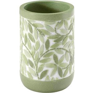 Avanti Linens - Tumbler, 100% Hand-Painted Resin Bathroom Accessories, Botanical Home Decor (Stratford)