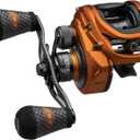 Lew's Mach Crush Baitcast Reel (Right Hand, Orange)