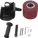 Metal Burnishing Machine, Burnishing Polishing Machine Kit Angle Grinder Attachment for Wood Metal Grinding M10 With Comfortable Handle