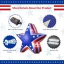 GOODENY USA 250th Anniversary 5.4FT USA Star for 4th of July Lawn Decor, Patriotic Inflatable LED Blow Up Outdoor Decoration for 2026 Semicentennial Independence Day