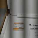 Forbena Corner White Floating Book Shelves for Wall Set of 4, Wood Nursery Corner Bookshelf for Kids Bedroom, Large Modern Round Wall Bookshelves for Living Room Decor, Indoor Plants, Bathroom (12" Depth)