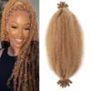 Springy Afro Twist Hair 14inch Marley Twist Braiding Hair 8 Packs Pre Separated Wrapping Hair for Soft Locs Kinky Twist Crochet Hair for Women (27#, 14Inch (Pack of 8)