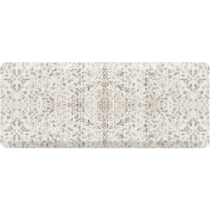 House of Noa Nama Standing Mat – Anti-Fatigue Kitchen Mats for Floor, Cushioned & Non-Slip Kitchen Comfort Mat for Standing, Thick Foam Anti-Fatigue Mat for Kitchen & Workspaces, Emile Latte 22" x 36"