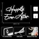 Happily Ever After Neon Sign for Wall Decor, Wedding Neon Lights Sign Dimmable USB Powered LED Sign for Bedroom Home Bar Wall Decor Anniversary Valentine's Celebrations Wedding Party