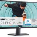 Dell SE2722HX Monitor - 27 inch FHD (1920 x 1080) 16:9 Ratio with Comfortview (TUV-Certified), 75Hz Refresh Rate, 16.7 Million Colors, Anti-Glare Screen with 3H Hardness - Black