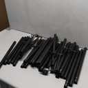 6 Pack 10 ft Heavy Duty Metal String Light Poles Adjustable Outdoor Lighting Stand for Patio,Backyard,Garden,Party & Wedding Rustproof & Sturdy with Hooks