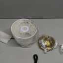 KDG Portables Cordless Table Lamp, Fabric Shade Desk Lamp, 4000mAh Rechargeable Battery Powered Lighting, Dimmable Light for Dining Room, Bedroom, Bedside, Bar, Night Light, Camping, Balcony (Bronze)