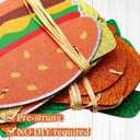 Happy Burger Day Banner, Burger Bar Decorations, Hamburger Themed Party Decorations, Hamburger Banner for Fast Food Party