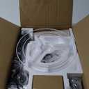 Dimmable Floor Lamp, 1000 Lumens LED Edison Bulb Included, Arc Floor Lamps for Living Room Modern Standing Lamp with Linen Shade, Tall Lamp for Bedroom Office Dining Room- Black