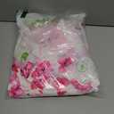 PRETTYGARDEN Women's 2026 Summer Boho Maxi Dresses Floral Short Sleeve V Neck A Line Tiered Flowy Long Beach Vacation Dress (White Pink Floral)