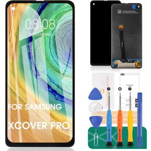 for Samsung Galaxy Xcover Pro Screen Replacement for Galaxy Xcover Pro 2020 LCD for Galaxy Xcover Pro Display for Galaxy Xcover Pro SM-G715F, SM-G715W, SM-G715U Digitizer Assembly Touch Screen Repair