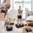 AoraPulse Vibration Plate Exercise Machine, Vibration Plate for Lymphatic Drainage Weight Loss, 400 Lbs Capacity Full Body Workout Vibrate Fitness Platform for Home Women Men