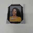 Malden International Designs Black Sleek With Silver Inside Border Picture Frame, 5x7, Black