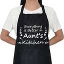 Cute Apron Women Home Kitchen Cooking Baking Gardening Mom Adjustable Bib with Pockets Aprons Mandiles Funny Gift