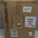 Carex Toilet Seat Riser, Round Raised Toilet Seat Adds 3.5 inches to Toilet Height, for Assistance Bending or Sitting, 300 Pound Weight Capacity Toilet Riser