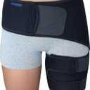 Hip Brace for Sciatica Pain Relief - Compression Wrap for Sciatic Nerve, Hamstring Pull, Hip Fler Strain, Groin Injury, Pulled Thigh - SI Belt - Sacroiliac Joint Support Stabilizer for Men, Women