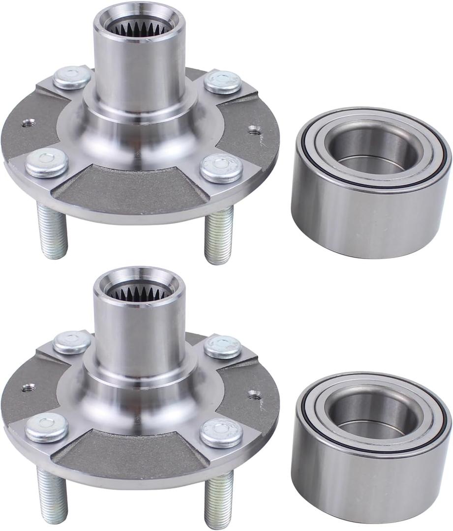 Set of 2 Front Wheel Hub and Bearing Assembly for Hyundai Accent FWD 2012-2017