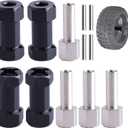 12mm Hex Hub Extension Wheel Spacer 25mm Offset for 1/10 SCX10 SCX10 II Wraith Gen7 Gen8 D90 RC Crawler Truck (Black, 25mm)