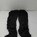Womens Stacked Leggings Pants, Ladies Casual High Waist Sweatpants Solid Color Split Hem Flare Pants, Workout Active Pants, 3XL