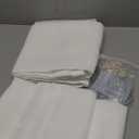 Pinch Pleated Drapes 108 Inches Long 1 Panel Off White Sheer Curtains for Living Room and Bedroom Semi-Sheer Light Filtering Curtains & Drapes for Sliding Glass Door, W52 x L108