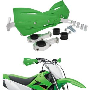 JFG RACING Dirt Bike Handguards,Motorcycle 7/8'' and 1 1/8'' Hand Guards Aluminum Universal for Dirt Pit Bike MX Motocross Supermoto Racing ATV Quad KAYO - Green