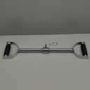 qibylift Wide Grip Lat Pull Down Bar Cable Attachment LAT Pull Down Bar Press Down Machine Attachments V-Shaped Bars with Rubber Handgrips & Revolving Hanger (24 Inch)