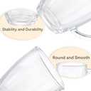 D.M DESIGNMASTER [6 PACK,12 OZ - Premium Glass Coffee Mugs with Handle. Transparent Tea Glasses for Hot/Cold Beverages, Perfect Design for Americano, Cappuccino, Tea and Beverage.