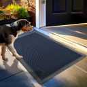 Muddy Mat Mesh Quick-Dry Door Mat  Heavy-Duty, Sand & Dirt Trapper for Outdoor & Indoor Use, Ideal for Entrance, Mudrooms, Patios & Garages, Low-Profile, Non-Slip, Washable  Blue 23"x35"x0.4"