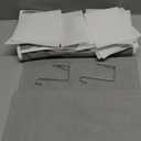 Criusia 4 Pack Large Storage Baskets for Shelves | Fabric Closet Organizers and Storage Bins with Handles Home Organization | Decorative Collapsible Baskets for Organizing Clothes Toy Nursery 14"x10" (White with Grey)