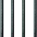 Black Bag 4 Black curved 42 Inch Poles 2 Black 14 Inch Poles 2 Thin Black Poles 20Inches a couple screws