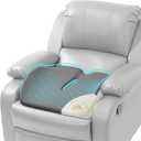 ROYALAY Ergonomic Recliner Cushions for Elderly, Memory Foam Recliner Cushions for Long Sitting, Chair Seat Pad for Back Pain with Detachable Cover(Grey), one size