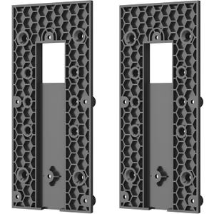 No-Drill Adhesive Doorbell Mount Compatible with Ring Video Doorbell 4 /Battery Doorbell Plus/Pro, Door Mounting Holder Bracket Accessories for Apartments Office Houses (2 Pack)