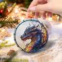 2 x Dragon Christmas Ornament 2025 Christmas Ornament Holidays Ornaments Christmas Tree Ornaments Hanging Accessories Navidad decoracion Xmas Dragon Lovers Gifts Ideas for Indoor Outdoor Decor