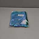 BMJL Women's High Waisted Bikini Ribbed Two Piece Swimsuit High Cut Color Block Adjustable Straps Bathing Suit Blue, Large