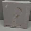 Wireless Headset with AI Noise Cancelling Microphone Bluetooth Headset - Bluetooth V5.2 Headphones with USB Dongle, Charging Base & Mic Mute for Computer/Laptop/PC/iPhone/Android/Cell Phones-White