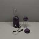 bella 6 Pcs Portable Rocket Blender, Juicer & Smoothie Maker, Press & Twist Design, EverGood & BPA Free Dishwasher Safe Parts, 4 Tip Stainless Steel Blade, Cord Wrap, 240 Watt Motor, Plum (1.7 Cup)