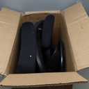 Ergonomic Drafting Chair, Tall Office Chair with Flip-up Armrests, Breathable Mesh High Desk Chair with Lumbar Support Adjustable Footrest Ring for Standing Desk Black