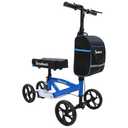 BlessReach Economy Knee Scooter Steerable Knee Walker for Foot Injuries Compact Crutches with Dual Rear on-Wheel Brake and Shock Absorption Under The Knee pad