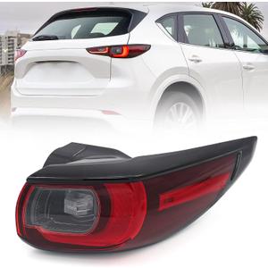 Huray Right LED Outer Tail Light Assembly Fit for Mazda CX-5 2022 2023 2024, RH Taillight w/Bulbs OE Style Rear Brake Lamp Replacement for MA2805138 Passenger Side