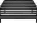14 Inch Metal Twin XL Bed Frame No Box Spring Needed - Easy Assembly Heavy Duty Noise Free Narrow Bedframes - Single Black Basic Steel Slats Platform with Storage