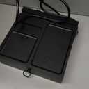 Wood Phone Docking Station with USB Ports and Outlets, Nightstand Organizer with Charging Station, Bedside Organizer with Drawer for Watch & Accessories, Christmas Anniversary Birthday Gifts for Men (Stylish Brown)