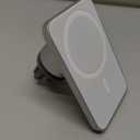 Belkin MagSafe-Compatible Wireless Car Charger 15W, Fast Charging Wireless Charger - Powerful Magnetic Vent Holder for iPhone 17, 16, 15, 14, 13 Series, Pixel 10, Secure Car Phone Mount - White