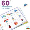 LiKee Open Ended Wooden Shape Puzzles with 36 Blocks and 60 Pattern Shapes for Toddlers 3+ Years Old, Montessori Toys Preschool Education Activity for Kids 4-8 Yrs