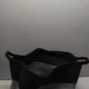 Large Blanket Storage Basket for Living Room, 22.8" x 22.8" x 13" Woven Cotton Rope Basket with Handles, Baby Toy Storage, Laundry Hamper for Clothes, Pillows, Towels-Black and Grey (90L)