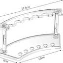Clear Plastic Pen Holder Display Stand - 4 Pack, 6-Slot Organizer for Home Office & Store Use