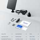 REOLINK Argus 4 Pro Black, 4K Dual-Lens 180 Solar Security Cameras Wireless Outdoor, 8MP ColorX Night Vision for Home Surveillance, 5G/2.4GHz WiFi, AI Detection, No Subscription, Home Hub Compatible