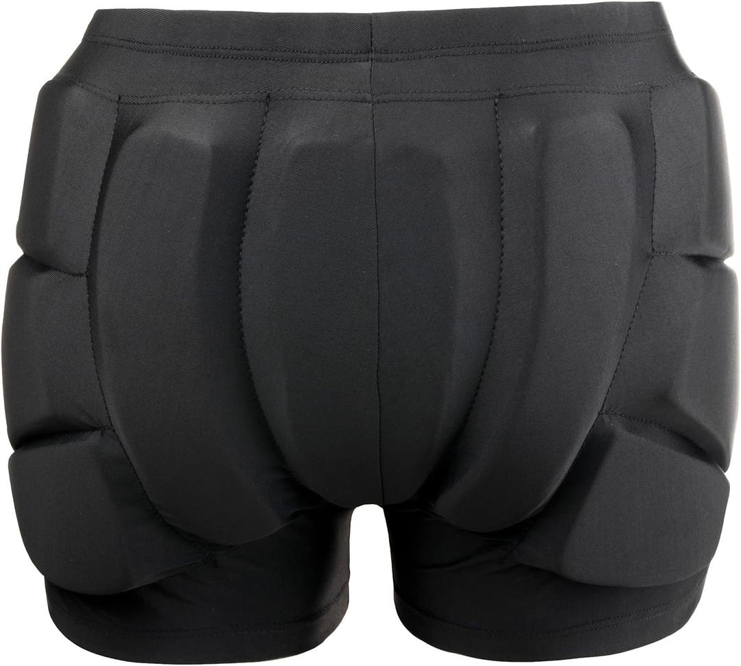 3D Hip Protective Pads Ski Pants-Thickened EVA Skateboard Crash Pad for SkatingProtective Padded Shorts for HIPS Tail Bone (Small, Black)