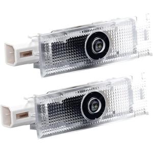 2Pcs Never Fade LED Door Light Logo Projection, Ghost Shadow Puddle Light Courtesy Step Lights Compatible for Challenger 2013~Present (Red cat Head)